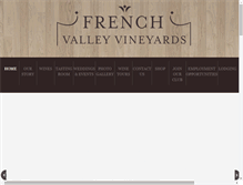 Tablet Screenshot of frenchvalleyvineyards.com